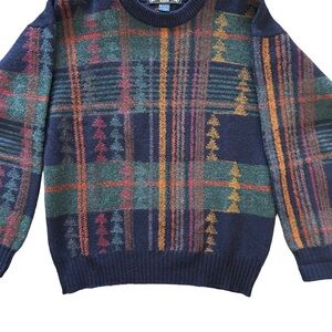 Vintage Thornton Bay Multicolor Wool Crewneck Sweater